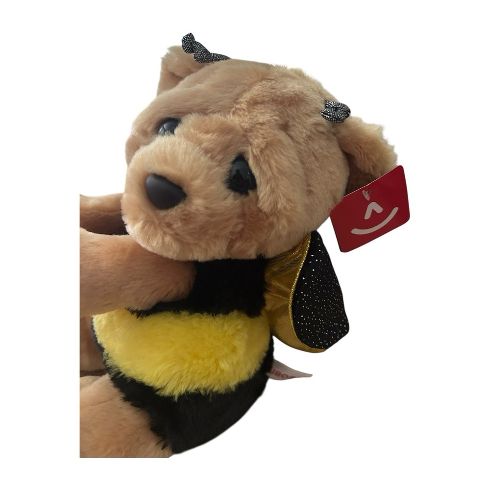 Aurora Mini Plush Teddy Bear In Bumblebee Outfit Vase Hugger Mini Stuffed Animal